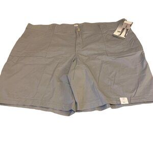Lee Riders Women's Midrise Gray Bermuda Shorts Size 26W NWT​​​​​​​​